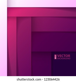 Abstract purple and violet rectangle shapes background. RGB EPS 10 vector illustration
