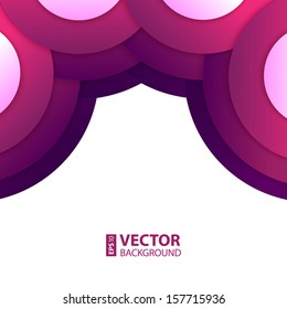 Abstract purple and violet round shapes background. RGB EPS 10 vector illustration