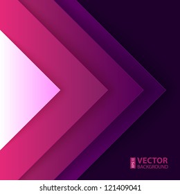 Abstract purple and violet triangle shapes vector background