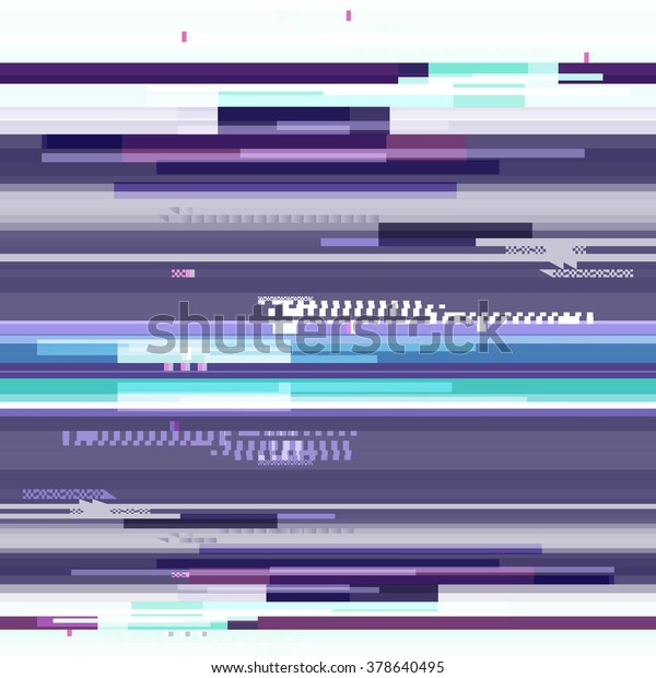 ピクセルがきらめく抽象的な紫の壁紙 紫色の幾何学的パターンノイズ 現代の背景にグランジ デッドピクセルとバグ エラーとエラー信号 ベクター画像 のベクター画像素材 ロイヤリティフリー