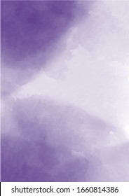 Abstract purple watercolor background. Lavender color, delicate postcard or invitation.