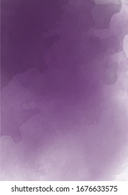 Abstract purple watercolor background. Lavender color, delicate postcard or invitation.