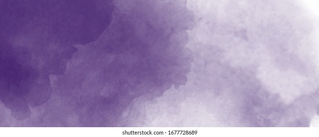 Abstract purple watercolor background. Lavender color, delicate postcard or invitation.