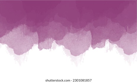 Abstract purple watercolor background.Hand painted watercolor. vector