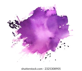 abstrakter violetter Aquarellfarben, fleckiger Hintergrund 