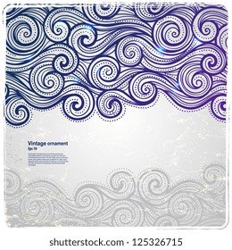 Abstract Purple Wave background