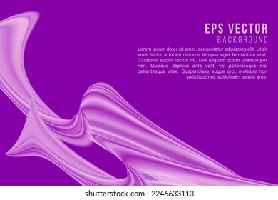 Abstract purple wave background. Dynamic shapes composition Eps10 vector