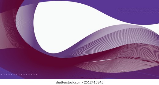 Abstract purple wave background. Dynamic shapes composition. Vector illustration