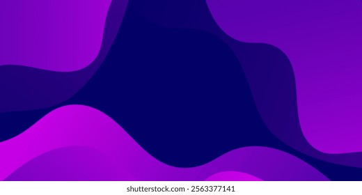 Abstract purple wave background. Dynamic shapes composition. Eps10 vector