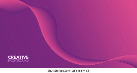 Abstract Purple Wave Background:  A dynamic, abstract background with a flowing purple wave. The vibrant hue and fluid design create a sense of movement and energy.