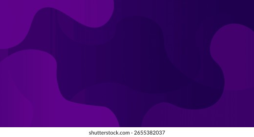 Fundo abstrato de onda roxa. Composição de formas dinâmicas. Vetor Eps10