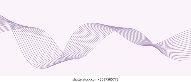 Abstract purple wave background. EPS10