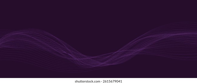 abstract purple wave background. eps10