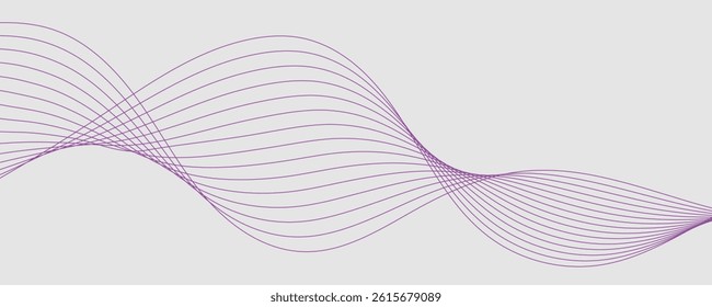 abstract purple wave background. eps10
