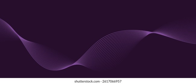 abstract purple wave background. eps10
