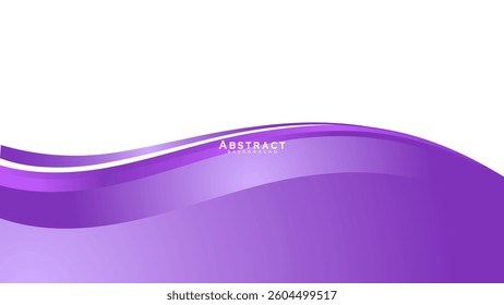 abstract purple wave background isolated on white for business presentation, banner, certificate, brochure, and poster