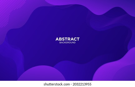 Abstract purple wave background. Modern background design. Liquid color. Fluid shapes composition. Fit for presentation design. website, basis for banners, wallpapers, brochure, posters