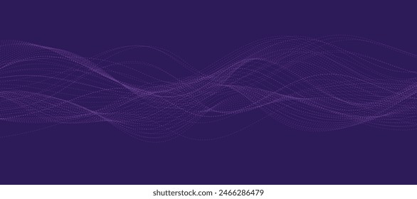 Abstractas fondo de onda púrpura. Ilustración vectorial. EPS10