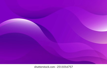 Fundo abstrato de onda roxa. Ilustração vetorial