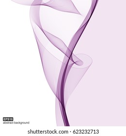 Abstract Purple Wave Background. Vector Illustration. 