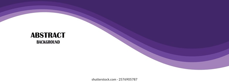 Abstract Purple wave element vector image for backdrop or presentation background.