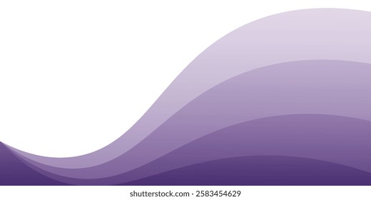 Abstract Purple wave element vector image for backdrop or presentation background.