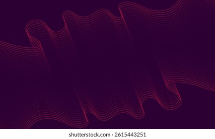 Abstract Purple Wave Lines Background