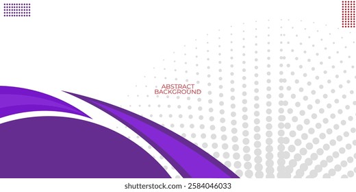 Abstract purple waves are flowing on white background. purple line background curve element. Suit for business, cover, banner, wallpaper, corporate