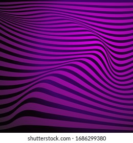Abstrakte violette Wellen, futuristischer Hintergrund. Geschichtete quadratische Deckblatt-Vorlage. Ultravioletter Farbhintergrund.