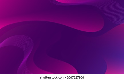 Resumen Fondo geométrico de ondas púrpura. Diseño de fondo moderno. color de gradiente. Composición de formas fluidas. Apto para el diseño de la presentación. sitio web, carteles, fondos de pantalla, folleto, carteles