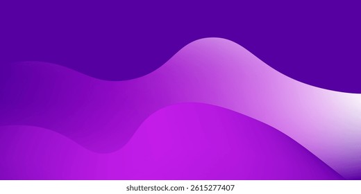 Abstract purple wavy background. Fluid shapes composition. Vector illustration