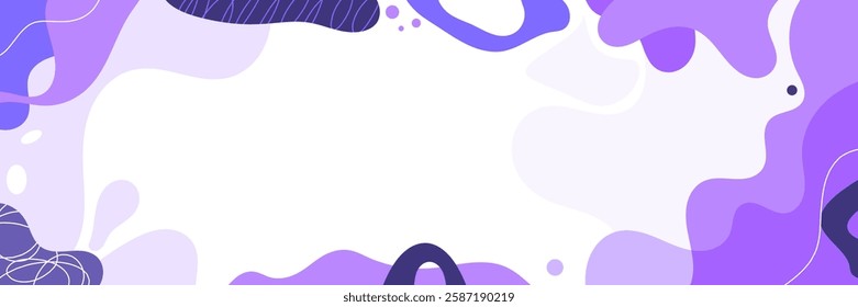 Abstract purple wavy background with gradient color for wallpaper, web, banner, and others