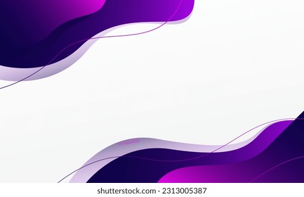 Abstract purple wavy business background. Vector illustration