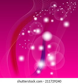 Abstract purple wavy line background