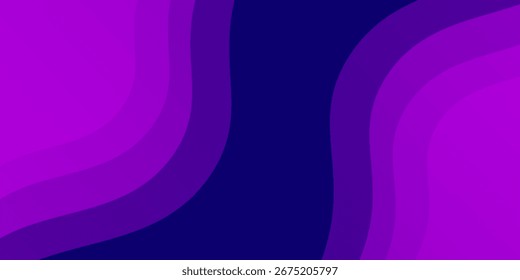Fundo abstrato formas onduladas roxas abstrato. Design de ondas simples.