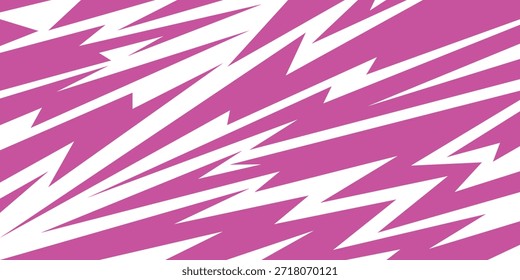 Resumo Fundo roxo e branco com picos e ziguezague traçado de padrão de linha estreita