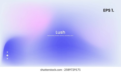 Abstract purple and white blurred gradient fluid vector background design wallpaper template with dynamic color, waves, and geometric shape