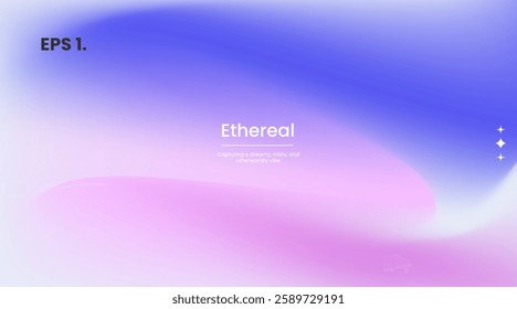 Abstract purple and white blurred gradient fluid vector background design wallpaper template with dynamic color, waves, and geometric shape