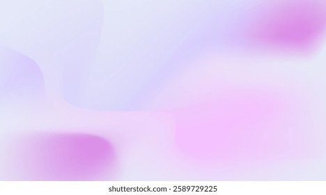 Abstract purple and white blurred gradient fluid vector background design wallpaper template with dynamic color, waves, and geometric shape