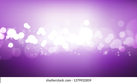 Abstract Purple and White Blurred Lights Background