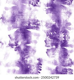 Abstract purple and white tie dye shibori watercolor painting patterns, Cute seamless pattern design element for sale banners, posters, labels, and gift wrapping paper.