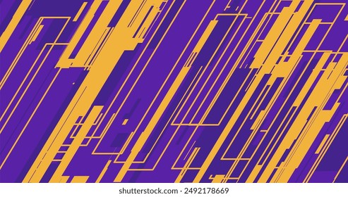 an abstract purple and yellow background with lines