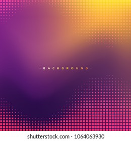 Abstract purple and yellow background texture with square