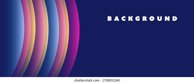 Abstract Purple, Yellow and Blue Minimal Geometric Pattern Background, Multi Purpose Template, Gradient Shapes Composition, Futuristic Poster, Header or Landing Page Design - Vector Illustration