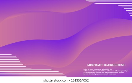 Abstract purple and yellow gradient color curve background. Background vector