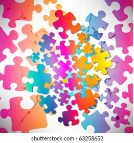Abstract puzzle background