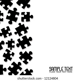 Abstract puzzle pieces that make an ideal background