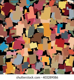 Abstract puzzle, quilt pattern