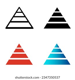 Abstract Pyramid Hierarchy Silhouette Illustration, can be used for business designs, presentation designs or any suitable designs.