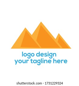 Abstract Pyramid Logo Template Design